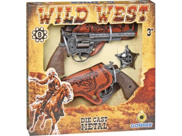 Pulio Gonher Guns Gonher Sæt Af Cowboyvåben Wild-West, 158/0