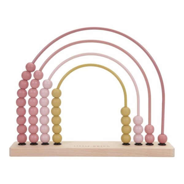 Regnbue Abacus pink