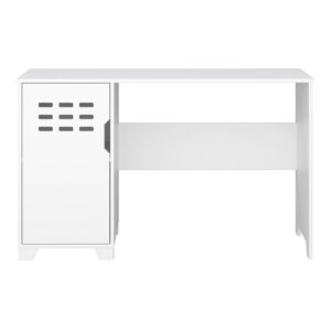 STEENS Loke skrivebord til teenager, m. 1 låge og 1 hylde - hvid MDF (125x39,5)