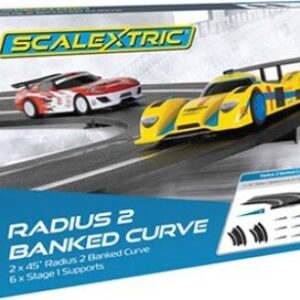 Scalextric Skinner - Radius 2 Banked Curve - 45° - 2 Stk - C8296