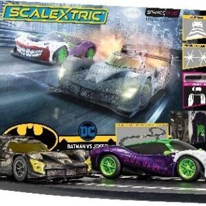 Scalextric Spark Plug - Batman Vs Joker Racerbane Sæt - C1415p