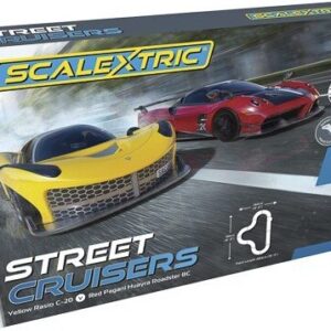 Scalextric - Street Cruisers Racerbane Sæt - Rasio C-20 Vs Pagani Huayra Roadster Bc