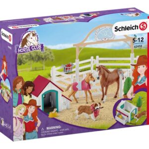 Schleich Horse Club - Hannahs gæsteheste med hunden Ruby - Actionfigur