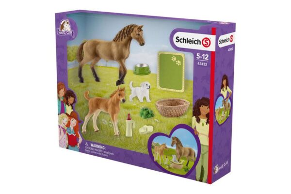 Schleich Horse Club - Horse Club Sarahs babydyrepleje - Actionfigur