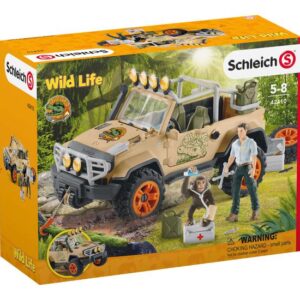 Schleich Wild Life - 4x4 køretøj med spil - Actionfigur