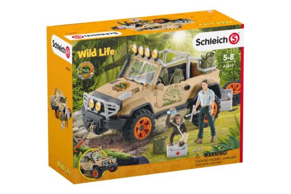 Schleich Wild Life - 4x4 køretøj med spil - Actionfigur