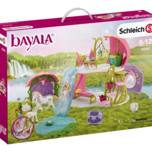 Schleich bayala - Glitrende blomsterhus med enhjørningesø og stald - Actionfigur