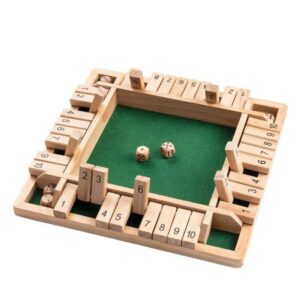 Shut the box brætspil - 4 personer