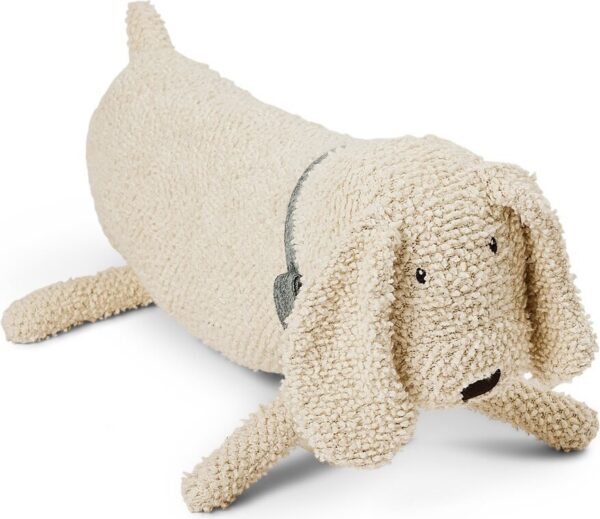 Smallstuff - Hund Bamse - Bouclé - Råhvid - 70 Cm