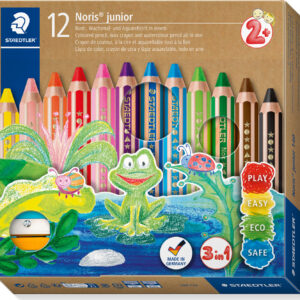 Staedtler - Store 3 I 1 Farveblyanter I Boks - 12 Farver