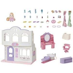 Sylvanian Families dukkehusfigur - Frisørsalon med figur