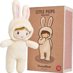 Threadbear - Little Peeps Dukke - Binky Bunny - 13,5 Cm