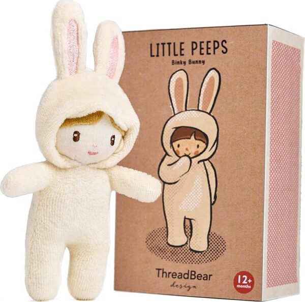 Threadbear - Little Peeps Dukke - Binky Bunny - 13,5 Cm