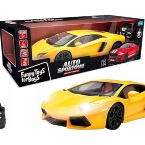 Toys For Boys Remote Control Sports Car Yellow 163616