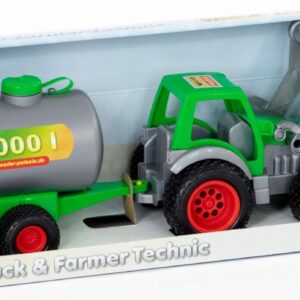Traktor Med Frontlæsser Og Tankvogn - Til Børn - Polesie - 57 Cm