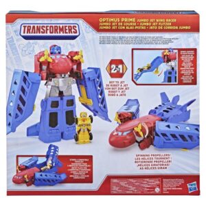 Transformers - Optimus Prime Jumbo Jet Wing Racer Playset - Actionfigur