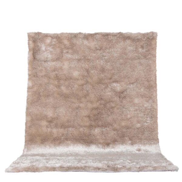 VENTURE DESIGN Shiva Shaggy gulvtæppe - champagne polyester og bomuld (170x240)