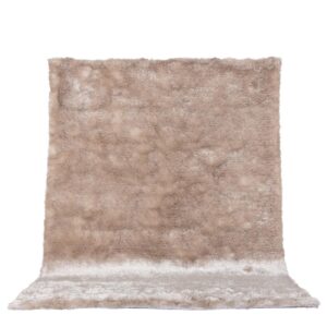 VENTURE DESIGN Shiva Shaggy gulvtæppe - champagne polyester og bomuld (200x300)