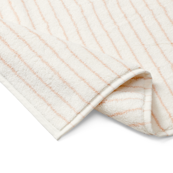 Vaskeklude | 32x32 cm | Essential stripe | Egyptisk bomuld | Rose/White | Georg Jensen Damask