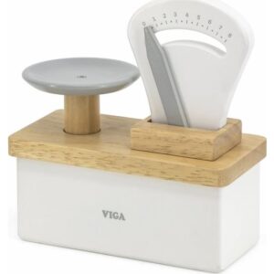 Viga Toys Viga 44526 Gray And White Shopping Scale