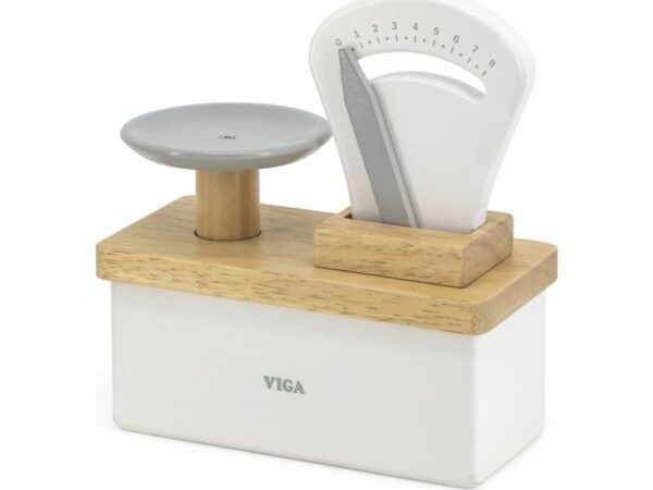 Viga Toys Viga 44526 Gray And White Shopping Scale