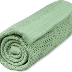 Vinter & Bloom - Filt Soft Grid Blanket Eco Dew Green