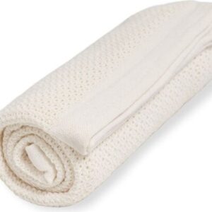 Vinter & Bloom - Filt Soft Grid Blanket Eco Pearl White