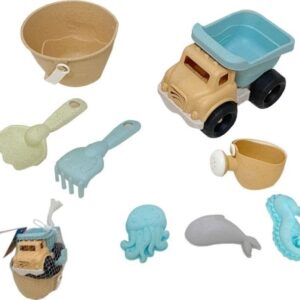 Woopie Green Sand Set Bucket Tipper 8 Pcs Biologisk Materiale