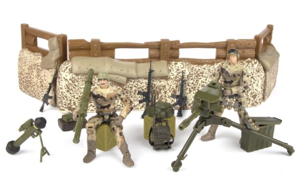 World Peacekeepers 1:18 Militær Forsvars enhed inkl. 2 actionfigurer