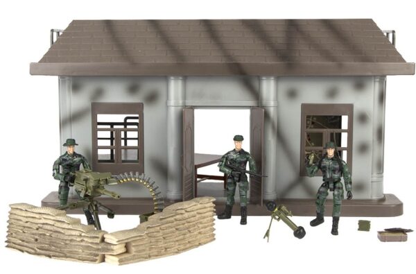 World Peacekeepers 1:18 Militær Kommandopost m/3 actionfigurer