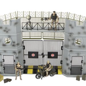 World Peacekeepers 1:18 MilitærBase Port med 3 actionfigurer