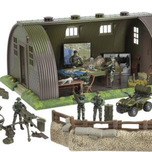 World Peacekeepers 1:18 MilitærBase med 6 actionfigurer