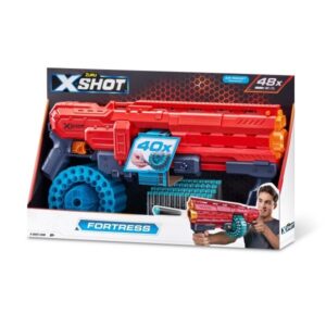 X-Shot Excel Fortress 40-Dart Capacity Barrel Foam Dart Blaster (48 Darts)