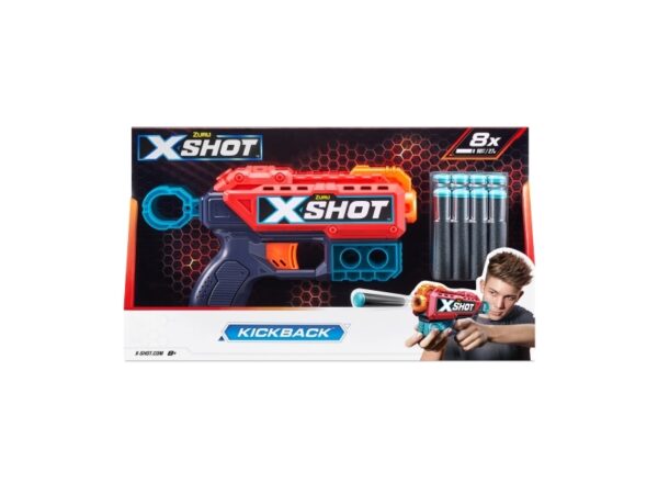 X-Shot Excel Kickback Foam Dart Blaster (8 Darts)