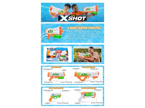 X-Shot - Watergun Fast Fill (56138) /Outdoor Toys /Multi