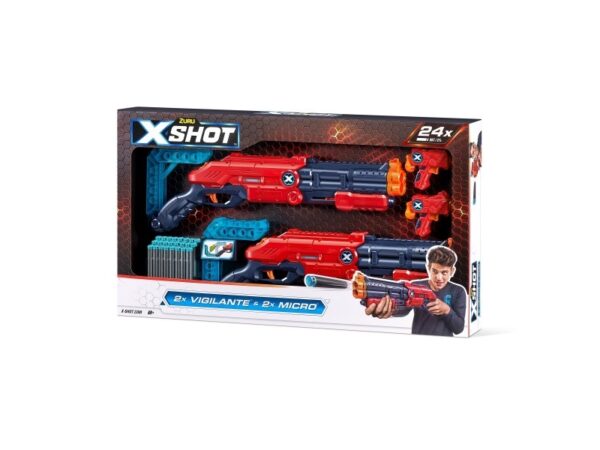 Zuru Xshot Excel Paleidimo Priemon Double Vigilante 24 Smiginis